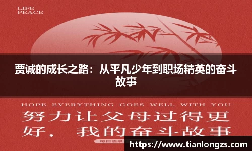 贾诚的成长之路：从平凡少年到职场精英的奋斗故事